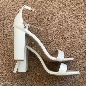 White high heels